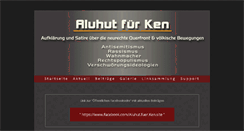 Desktop Screenshot of aluhut-fuer-ken.com