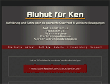 Tablet Screenshot of aluhut-fuer-ken.com